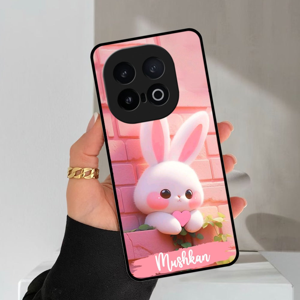 Bunny Glossy Metal Case Cover For Vivo