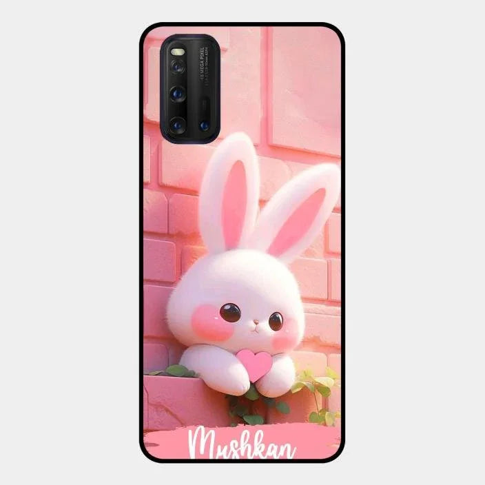 Bunny Glossy Metal Case Cover For Iqoo 3 5G