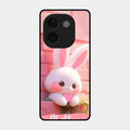 Bunny Glossy Metal Case Cover For Iqoo Z9S Pro 5G