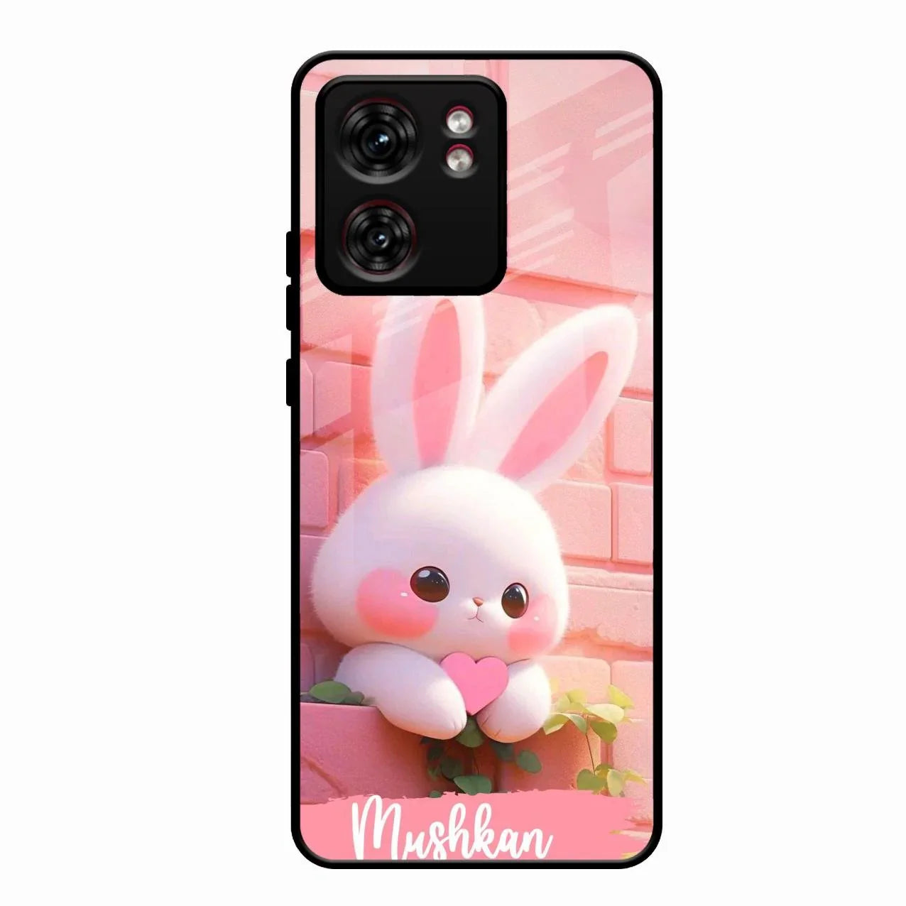 Bunny Glossy Metal Case Cover For Motorola Edge 40