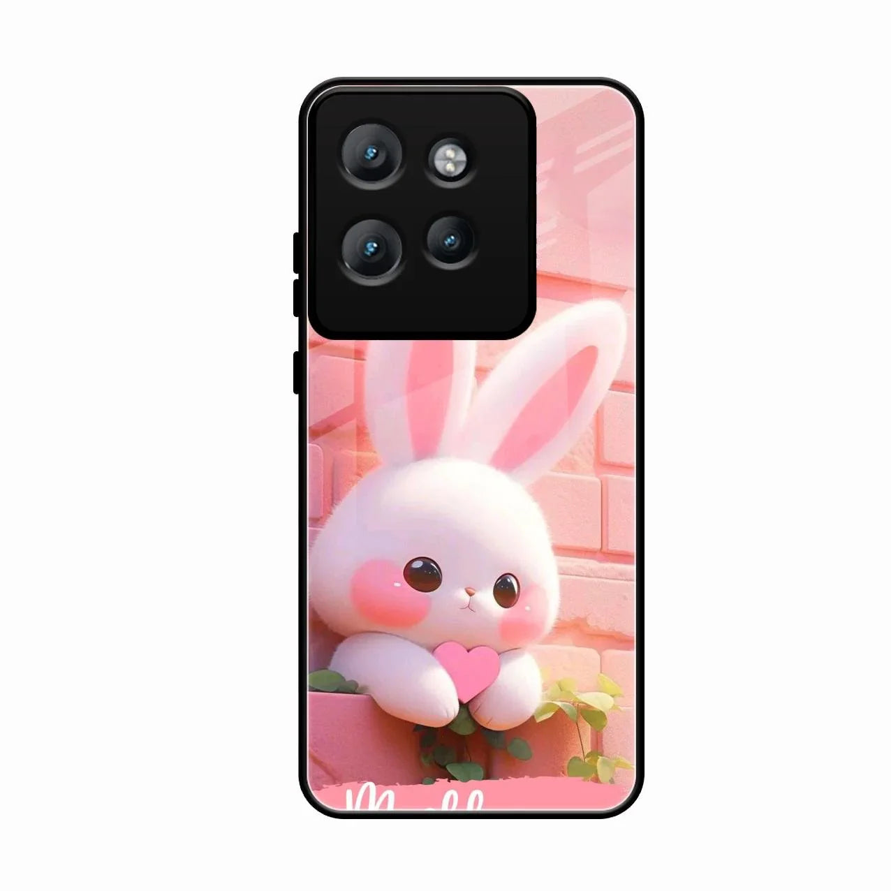 Bunny Glossy Metal Case Cover For Motorola Edge 50 Neo