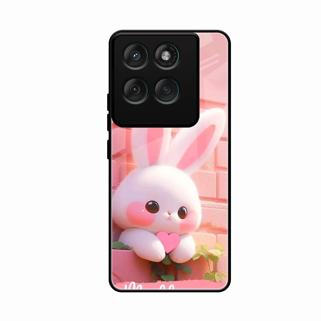 Bunny Glossy Metal Case Cover For Motorola Edge 60 Pro 5G