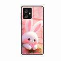 Bunny Glossy Metal Case Cover For Motorola G54 5G