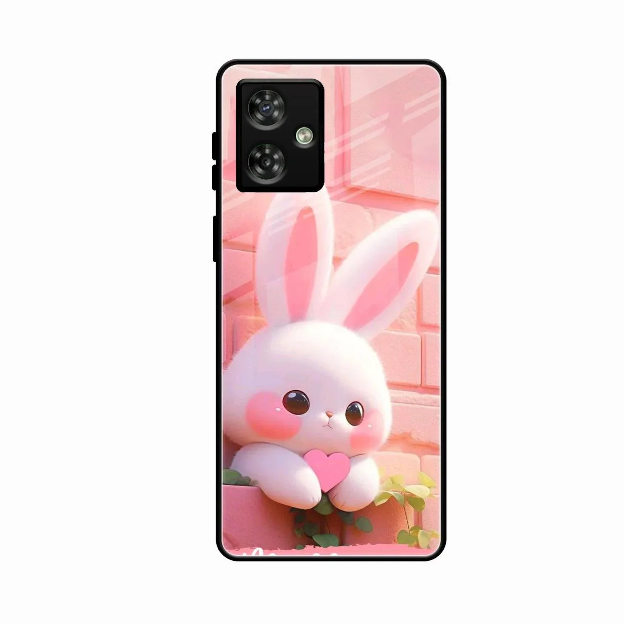 Bunny Glossy Metal Case Cover For Motorola G54 5G