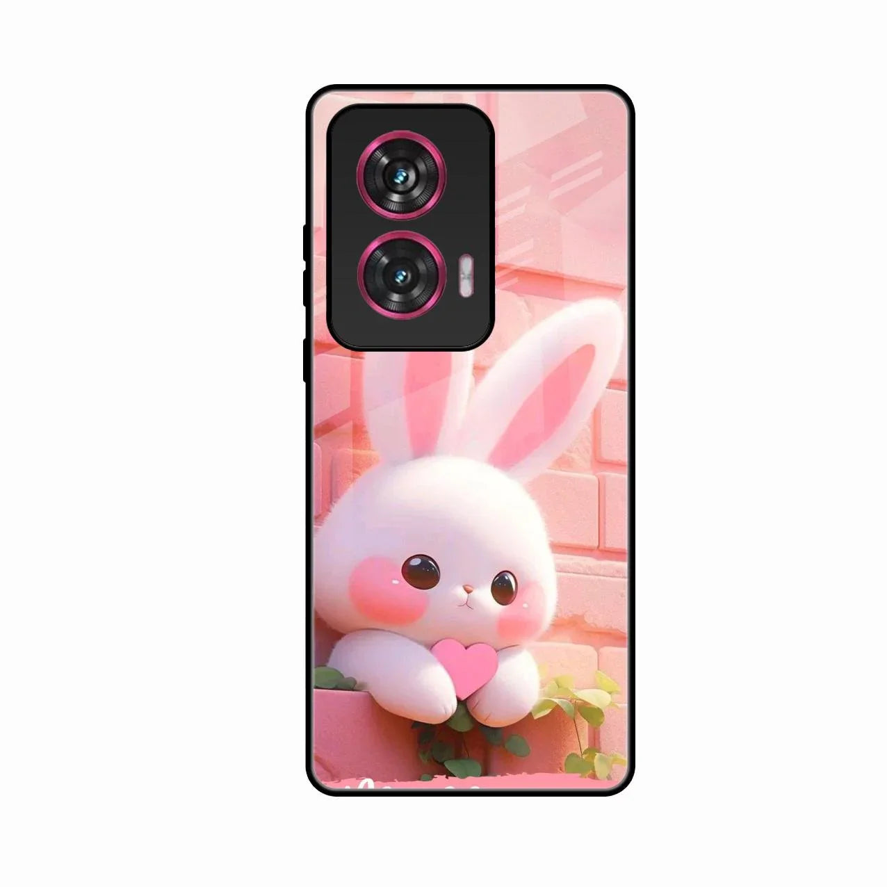 Bunny Glossy Metal Case Cover For Motorola G96 5G