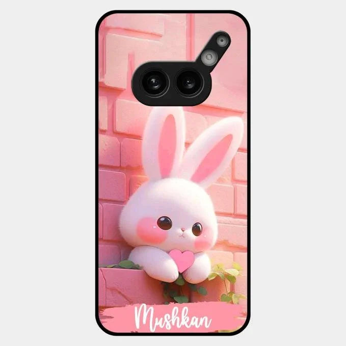 Bunny Glossy Metal Case Cover For Nothing Phone 2A Plus