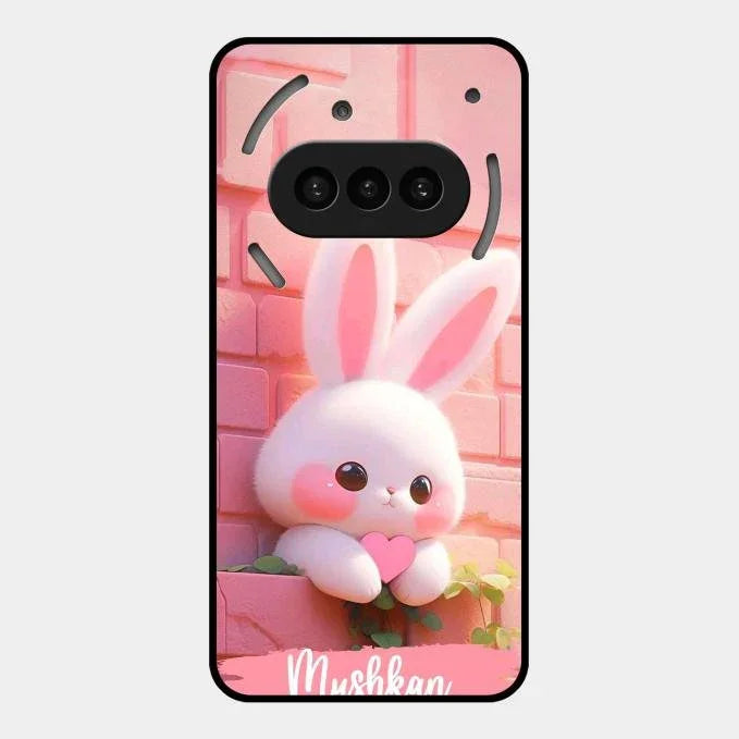 Bunny Glossy Metal Case Cover For Nothing Phone 3A 5G