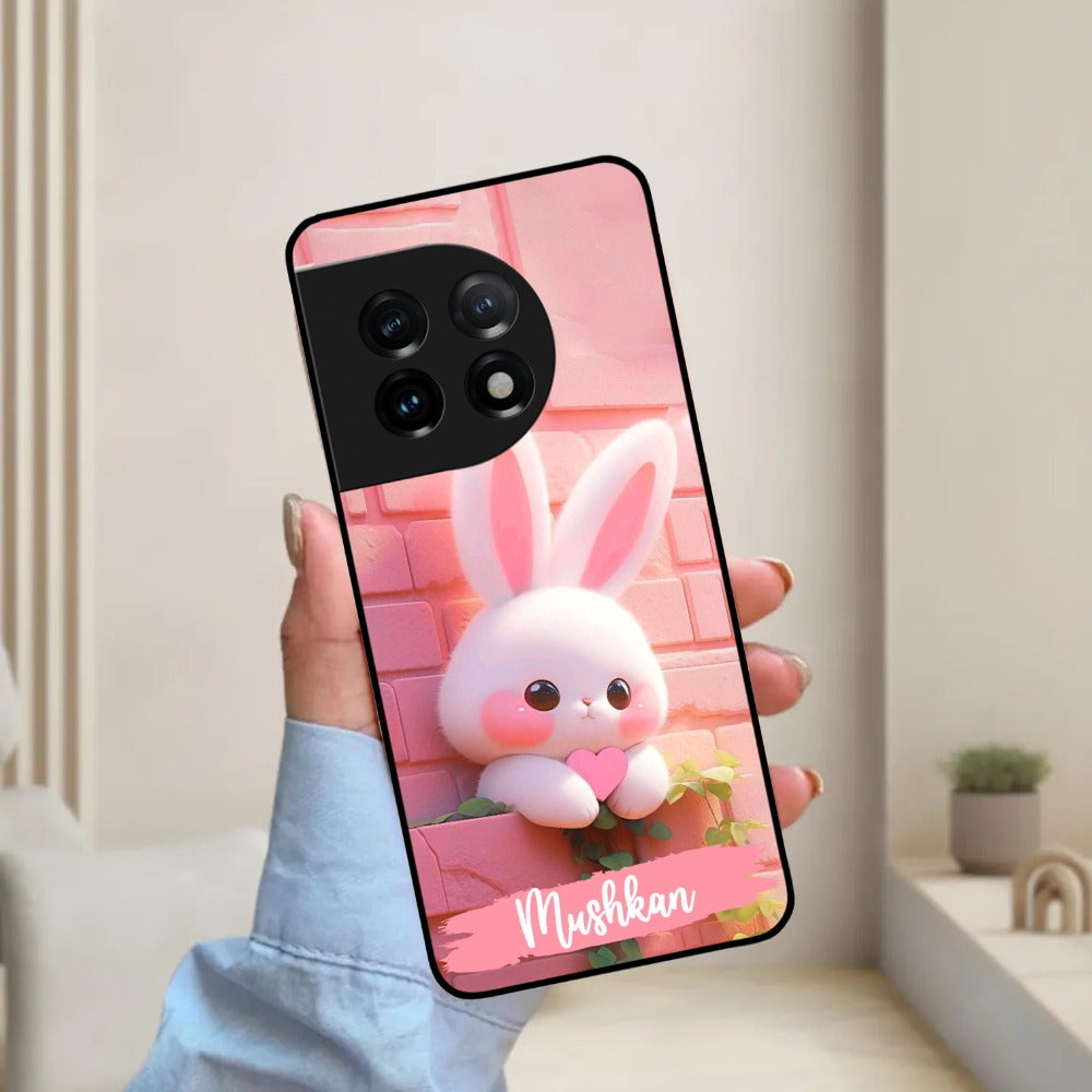 Bunny Glossy Metal Case Cover For OnePlus