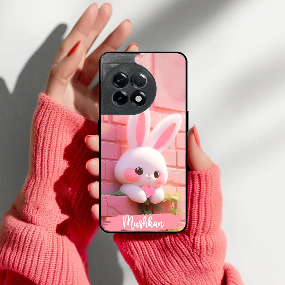 Bunny Glossy Metal Case Cover For OnePlus