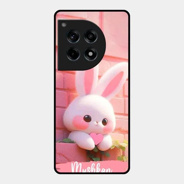 Bunny Glossy Metal Case Cover For Oneplus 12R 5G