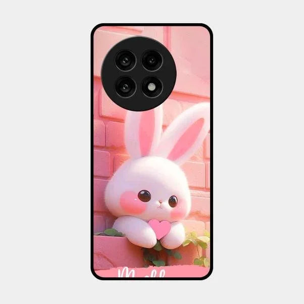 Bunny Glossy Metal Case Cover For Oneplus 13R 5G