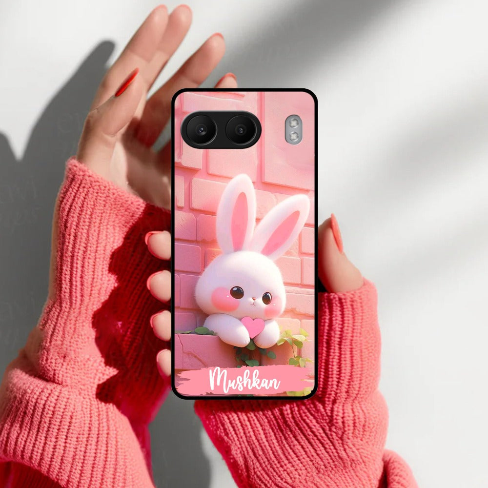Bunny Glossy Metal Case Cover For OnePlus
