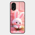 Bunny Glossy Metal Case Cover For Oppo A38