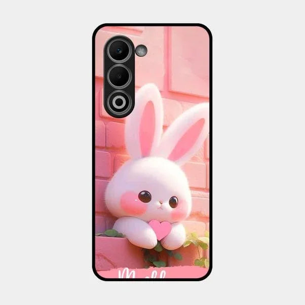 Bunny Glossy Metal Case Cover For Oppo A5 5G