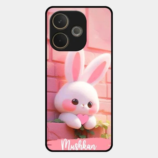 Bunny Glossy Metal Case Cover For Oppo A5 Pro 5G