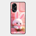 Bunny Glossy Metal Case Cover For Oppo A58
