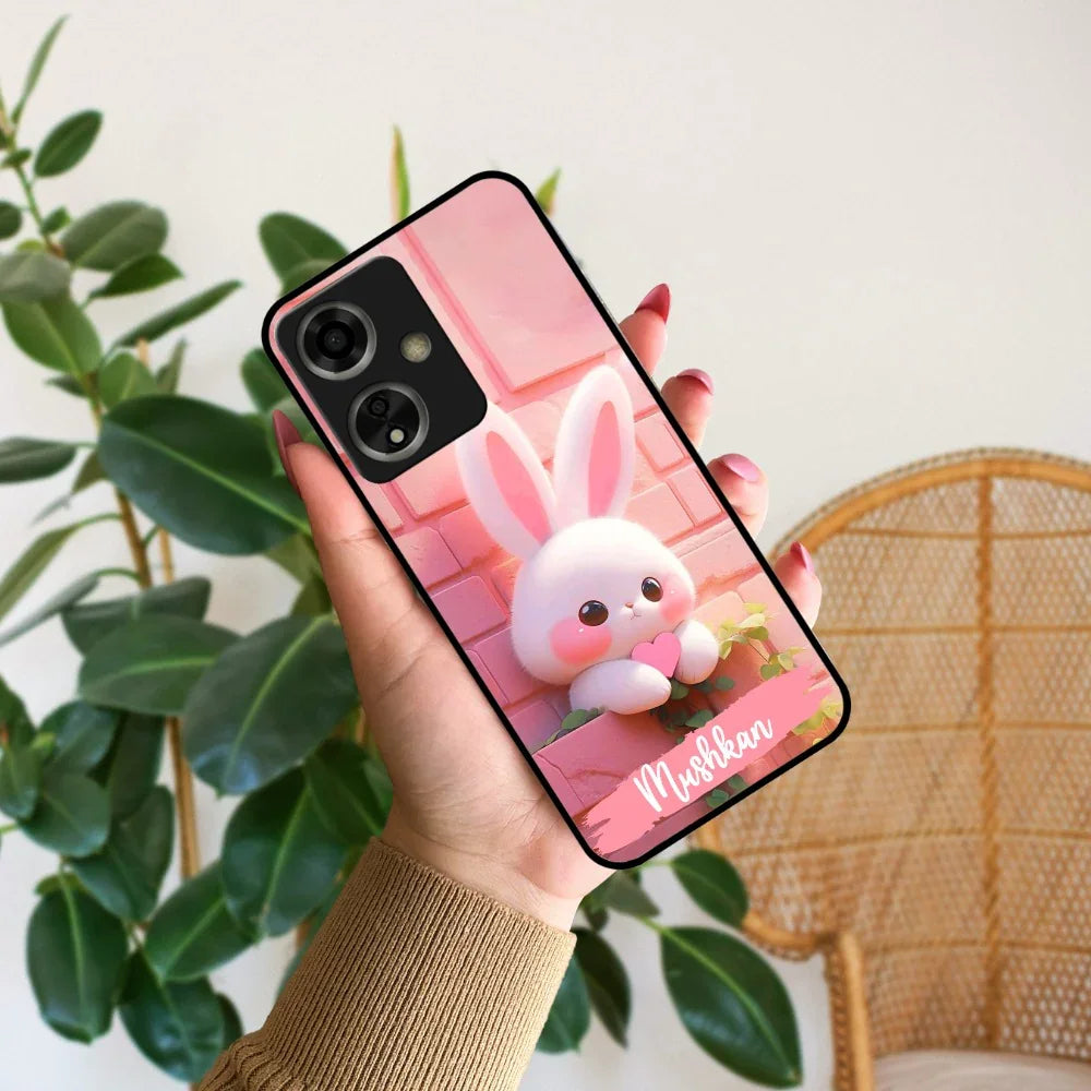 Bunny Glossy Metal Case Cover For Oppo - ShopOnCliQ