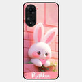 Bunny Glossy Metal Case Cover For Oppo A78 5G
