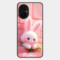 Bunny Glossy Metal Case Cover For Oppo F21S Pro 5G