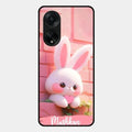 Bunny Glossy Metal Case Cover For Oppo F23 5G