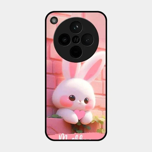 Bunny Glossy Metal Case Cover For Oppo Find X8 5G