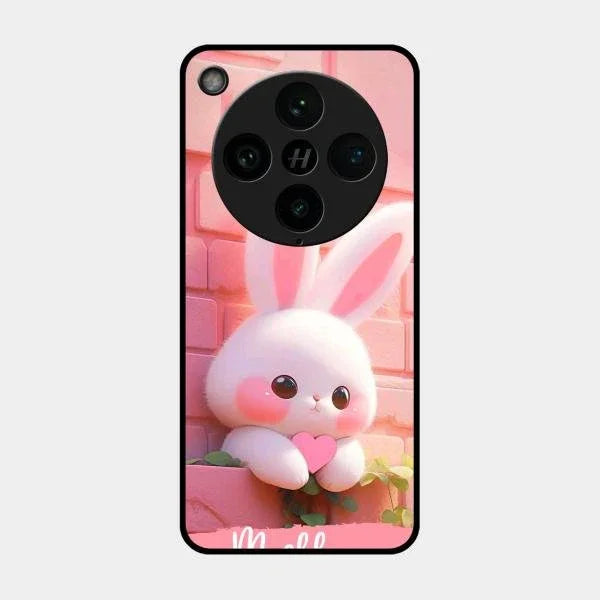 Bunny Glossy Metal Case Cover For Oppo Find X8 Pro 5G