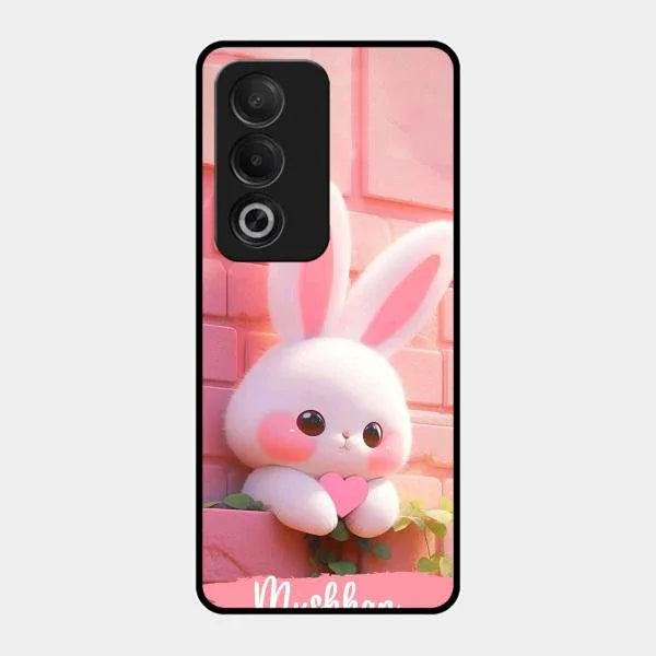 Bunny Glossy Metal Case Cover For Oppo K12X 5G