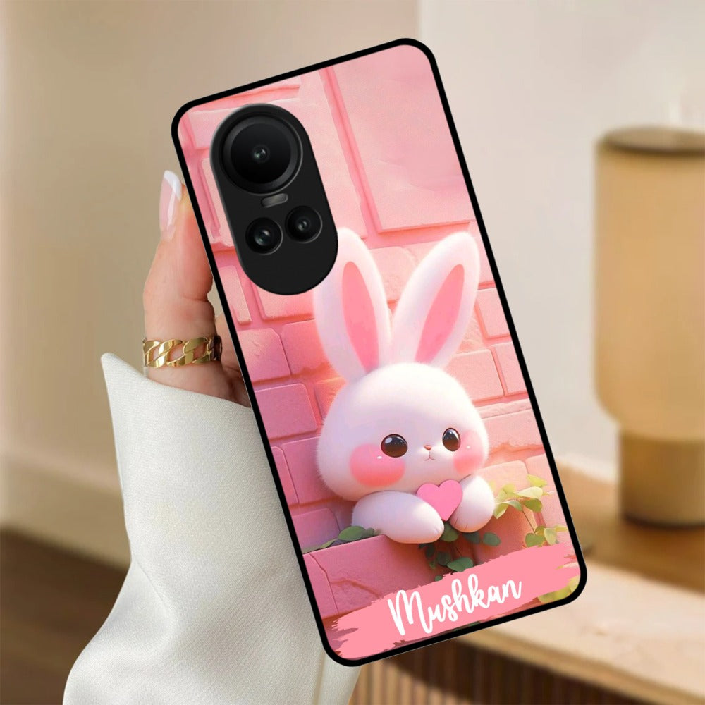 Bunny Glossy Metal Case Cover For Oppo