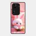 Bunny Glossy Metal Case Cover For Oppo Reno 11 Pro 5G