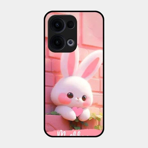 Bunny Glossy Metal Case Cover For Oppo Reno 13 5G