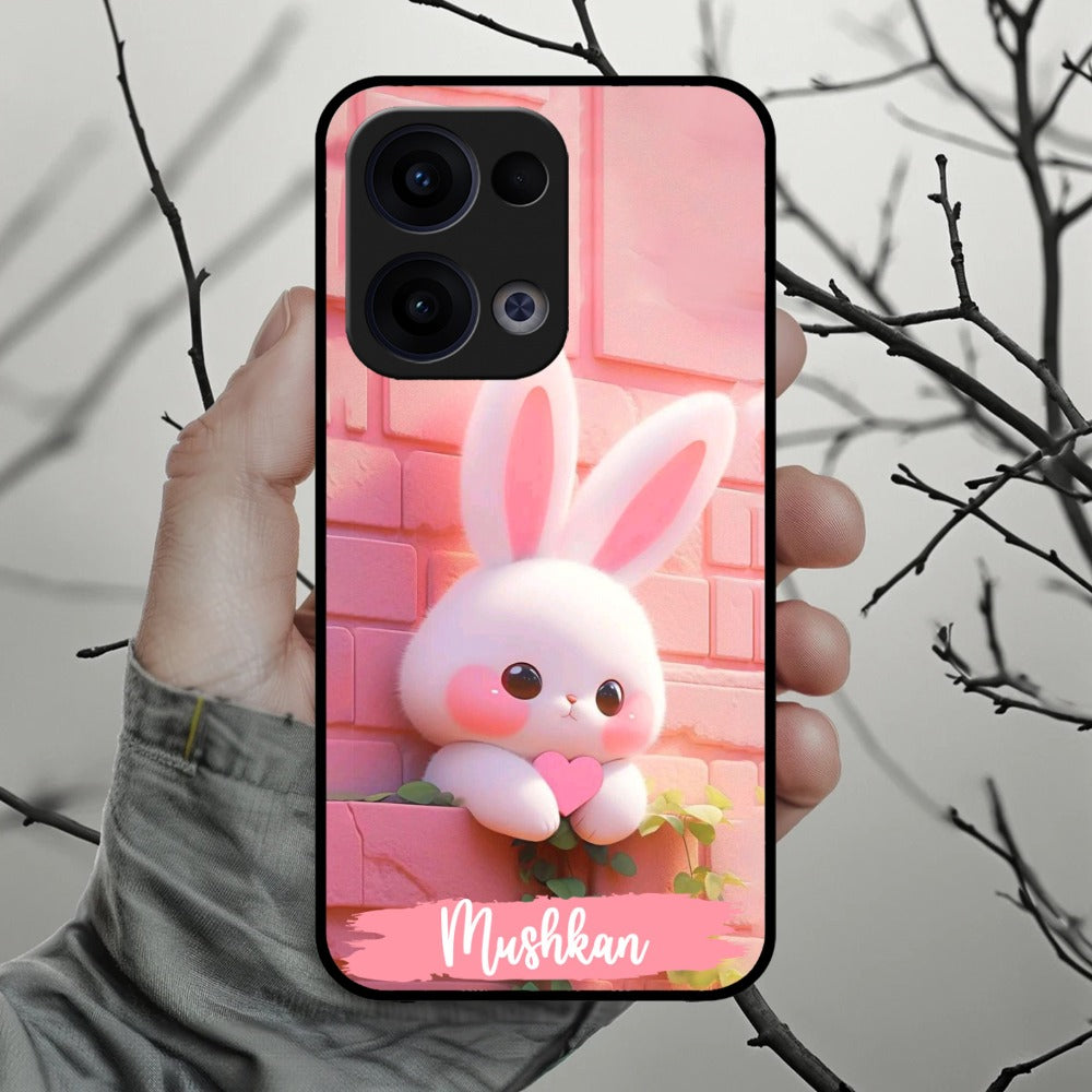Bunny Glossy Metal Case Cover For Oppo