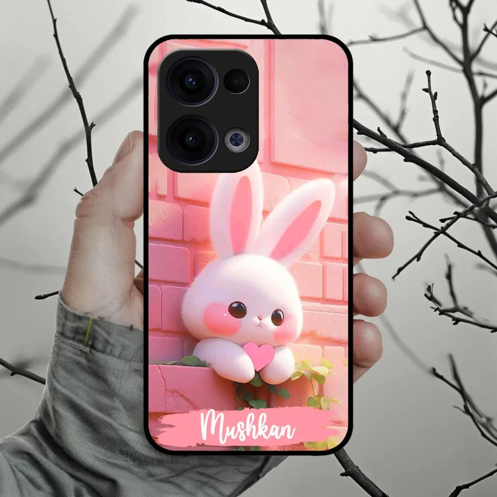 Bunny Glossy Metal Case Cover For Oppo - ShopOnCliQ