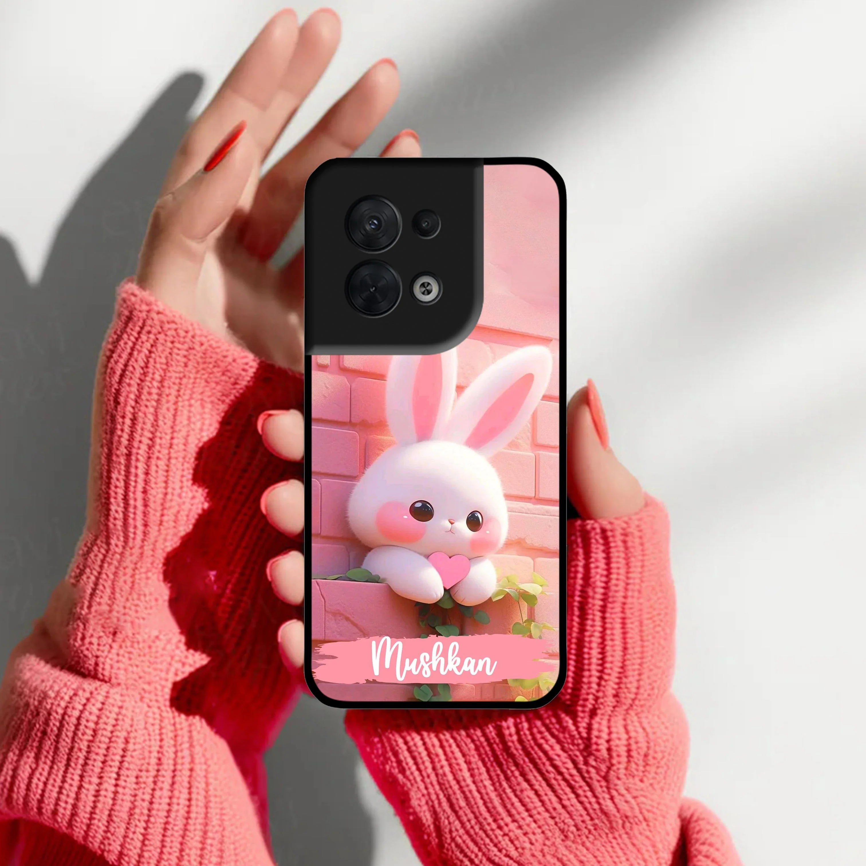 Bunny Glossy Metal Case Cover For Oppo - ShopOnCliQ