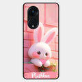 Bunny Glossy Metal Case Cover For Oppo Reno 8T 5G