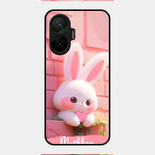 Bunny Glossy Metal Case Cover For Poco F7 5G