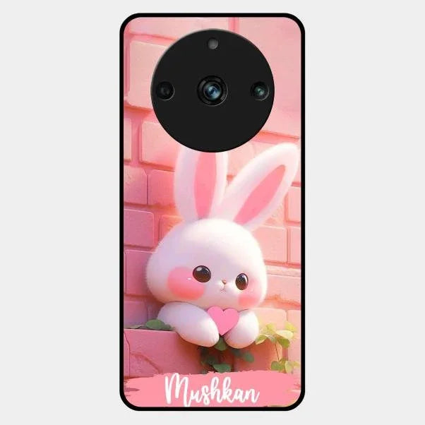 Bunny Glossy Metal Case Cover For Realme 11 Pro Plus 5G