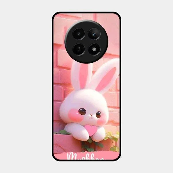 Bunny Glossy Metal Case Cover For Realme 12X 5G