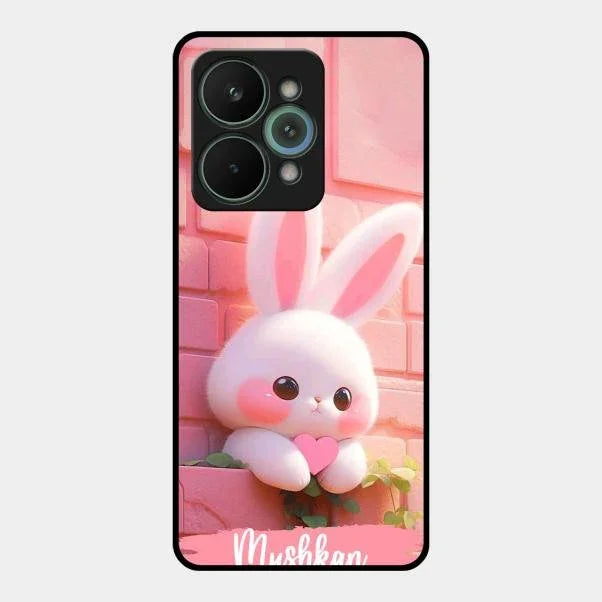 Bunny Glossy Metal Case Cover For Realme 15 Pro 5G