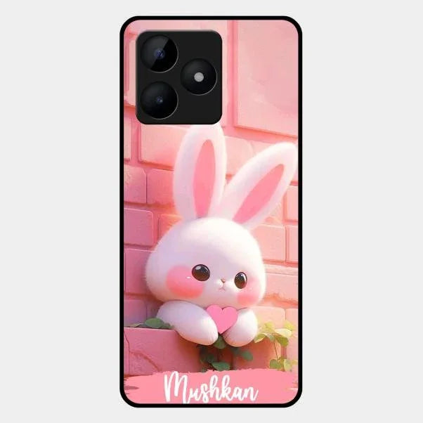 Bunny Glossy Metal Case Cover For Realme C53