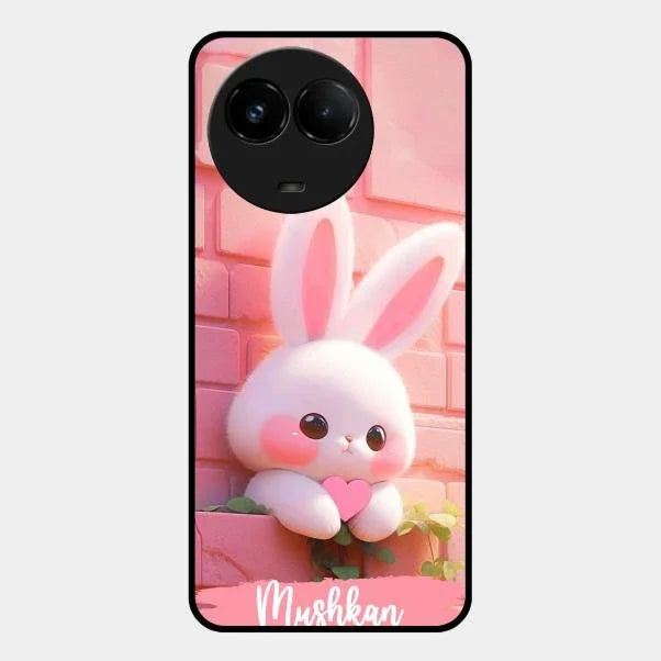 Bunny Glossy Metal Case Cover For Realme C67 5G