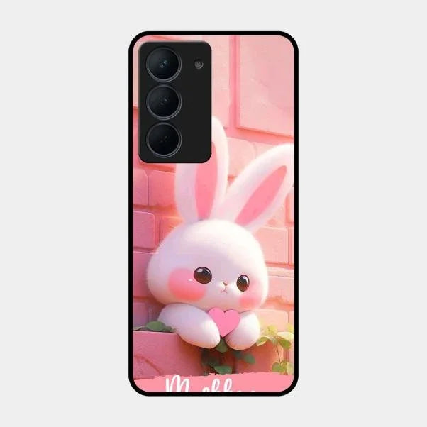 Bunny Glossy Metal Case Cover For Realme Narzo 80X 5G