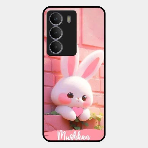 Bunny Glossy Metal Case Cover For Realme P3 Lite 5G