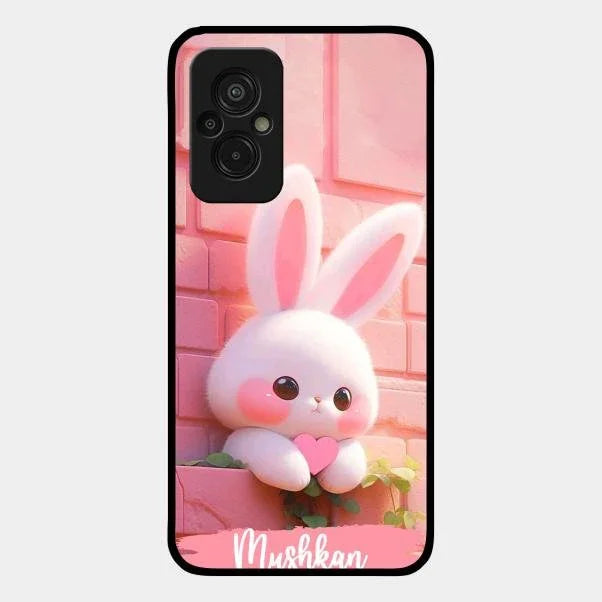 Bunny Glossy Metal Case Cover For Redmi 11 Prime 4G