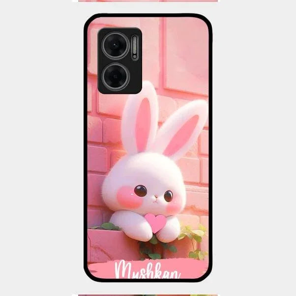 Bunny Glossy Metal Case Cover For Redmi 11 Prime 5G