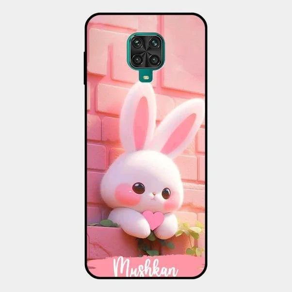 Bunny Glossy Metal Case Cover For Redmi Note 10 Lite