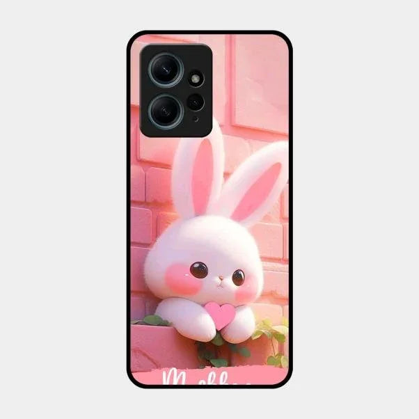 Bunny Glossy Metal Case Cover For Redmi Note 12 4G