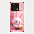 Bunny Glossy Metal Case Cover For Redmi Note 13 5G