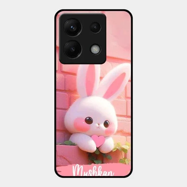 Bunny Glossy Metal Case Cover For Redmi Note 13 Pro 5G