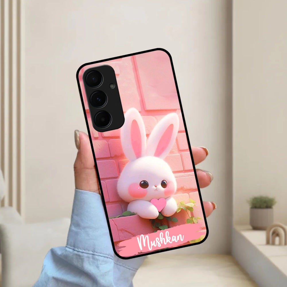 Bunny Glossy Metal Case Cover For Samsung