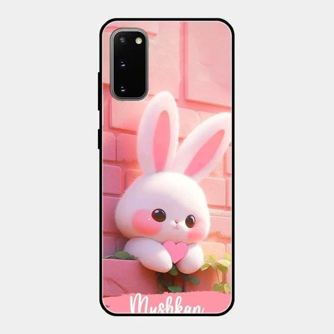 Bunny Glossy Metal Case Cover For Samsung Galaxy S20